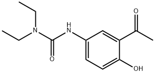 Urea,N'-(3-Acetyl-4-hydroxyphenyl)-N,N-diethyl Structure