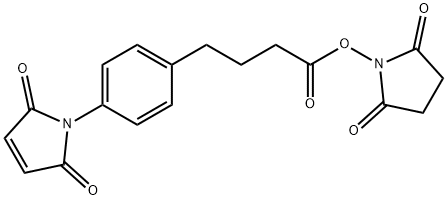 4-(4-马来酰亚胺基苯基)丁酸琥珀酰亚胺酯 结构式