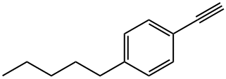 1-エチニル-4-ペンチルベンゼン 化学構造式