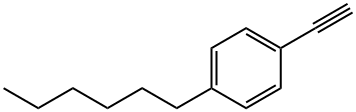 1-エチニル-4-ヘキシルベンゼン 化学構造式