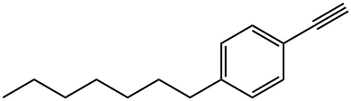 1-乙炔基-4-庚基苯,79887-12-0,结构式