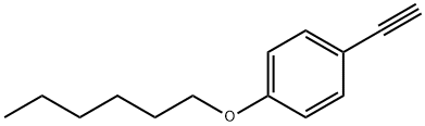 P-エチニル(ヘキシルオキシ)ベンゼン 化学構造式