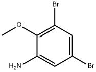 3,5-ジブロモ-O-アニシジン 化学構造式