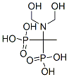 [1-[ビス(ヒドロキシメチル)アミノ]エチリデン]ビスホスホン酸 化学構造式