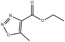 5-メチル-1,2,3-オキサジアゾール-4-カルボン酸エチル 化学構造式