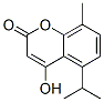 2H-1-Benzopyran-2-one, 4-hydroxy-8-methyl-5-(1-methylethyl)- (9CI) Structure