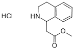 2-(1,2,3,4-四氢异喹啉-1-基)乙酸甲酯盐酸盐,799274-03-6,结构式
