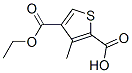 2,4-Thiophenedicarboxylicacid,3-methyl-,4-ethylester(9CI),799283-87-7,结构式