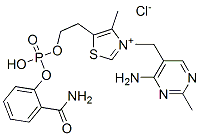 2-carbamoylphenyl thiamine monophosphate Struktur