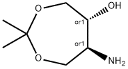 trans-5-Amino-6-hydroxy-2,2-dimethyl-1,3-dioxacyloheptane Structure