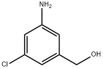 (3-アミノ-5-クロロフェニル)メタノール 化学構造式
