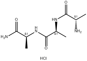 H-ALA-ALA-ALA-NH2 · HCL, 79955-53-6, 结构式