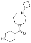 (4-Cyclobutyl-[1,4]diazepan-1-yl)-piperidin-4-ylmethanone,799557-59-8,结构式
