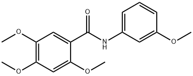 BENZAMIDE, 2,4,5-TRIMETHOXY-N-(3-METHOXYPHENYL)- 结构式