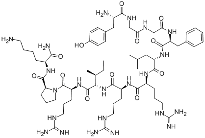 DYNORPHIN A (1-11) AMIDE, 79985-48-1, 结构式