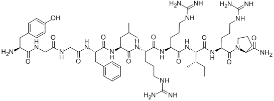ダイノルフィンA(1-10)アミド 化学構造式