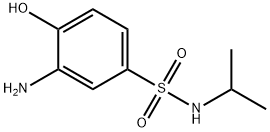 3-アミノ-4-ヒドロキシ-N-(1-メチルエチル)ベンゼンスルホンアミド 化学構造式