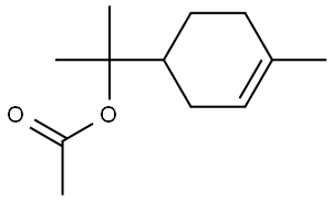 酢酸テルピニル 化学構造式