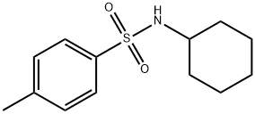 N-シクロヘキシル-p-トルエンスルホンアミド 化学構造式