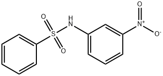 N-(3-ニトロフェニル)ベンゼンスルホンアミド 化学構造式
