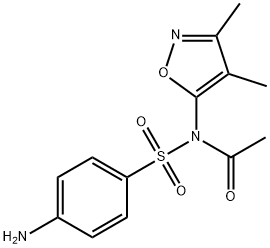 アセチルスルフイソキサゾール 化学構造式