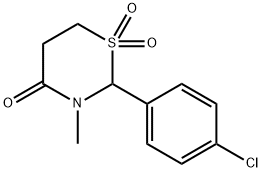クロルメザノン 化学構造式