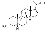 5BETA-PREGNANE-3ALPHA,20ALPHA-DIOL Struktur