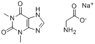 茶碱甘氨酸钠,8000-10-0,结构式