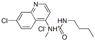 butylcarbamoylmethyl-(7-chloroquinolin-4-yl)azanium chloride 结构式