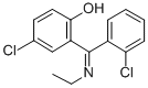 2-(Ethylimino-(2-chlorophenyl)methyl)-4-chlorophenol Structure