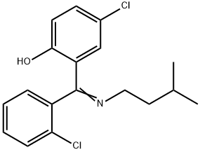 80018-11-7 4-Chloro-2-(((2-chlorophenyl)(3-methylbutyl)imino)methyl)phenol