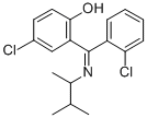 2-((1,2-Dimethylpropyl)imino-(2-chlorophenyl)methyl)-4-chlorophenol 结构式