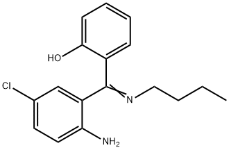 Phenol, 2-((2-amino-5-chlorophenyl)(butylimino)methyl)- 结构式