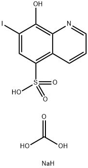 8-羟基-7-碘-5-喹啉磺酸, 8002-90-2, 结构式