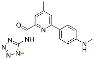 N-(1H-tetrazol-5-yl)-4-methyl-6-(4-(methylamino)phenyl)-2-pyridinecarboxamide 化学構造式