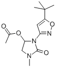 4-(Acetyloxy)-3-(5-(1,1-dimethylethyl)-3-isoxazolyl)-1-methyl-2-imidaz olidinone Structure