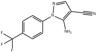 5-Amino-1-(4-trifluoromethylphenyl)-1H-pyrazole-4-carbonitrile Structure