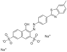 Dinatrium-1-hydroxy-2-[[4-(6-methyl-2-benzothiazol-1-yl)phenyl]azo]naphthalindisulfonat