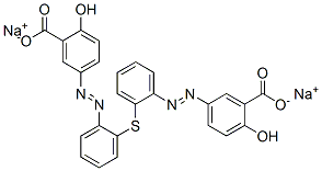 disodium 5,5'-[thiobis(phenyleneazo)]disalicylate Structure
