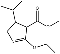 2H-Pyrrole-4-carboxylicacid,5-ethoxy-3,4-dihydro-3-(1-methylethyl)-,methylester(9CI) Struktur