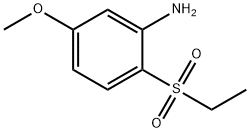 2-エチルスルホニル-5-メトキシアニリン 化学構造式