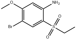 4-bromo-2-(ethylsulphonyl)-5-methoxyaniline Struktur