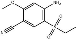 4-amino-5-(ethylsulphonyl)-2-methoxybenzonitrile Structure