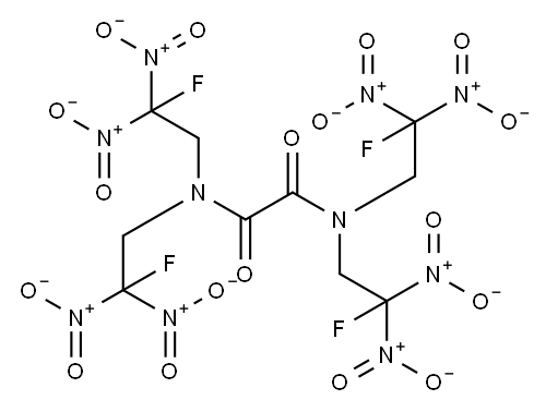 N,N,N',N'-tetrakis(2-fluoro-2,2-dinitroethyl)oxamide Structure