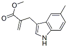 1H-Indole-3-propanoicacid,5-methyl-alpha-methylene-,methylester(9CI) Structure
