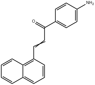(2E)-1-(4-aminophenyl)-3-(1-naphthyl)prop-2-en-1-one Structure