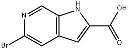 5-bromo-1H-pyrrolo[2,3-c]
pyridine-2-carboxylic acid Struktur