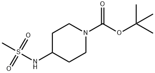 4-甲磺酰氨基哌啶-1-羧酸叔丁基酯, 800401-97-2, 结构式