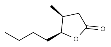 (Z)-whiskeylactone,5-butyldihydro-4-methyl-2(3H)-Furanone,(-)-cis-whiskeylactone 结构式