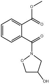 2-[(4-羟基-1,2-恶唑烷-2-基)羰基]苯甲酸甲酯, 80041-99-2, 结构式